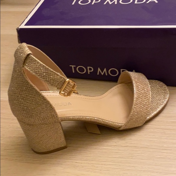 Top Moda Ankle Strap High Heel Sandal for wedding - Picture 2 of 3